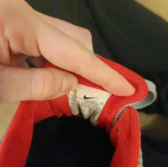 Nike Men's Air Max 1 G Grey Red Spikeless Golf Shoes Size 9 US - Picture 9 of 9